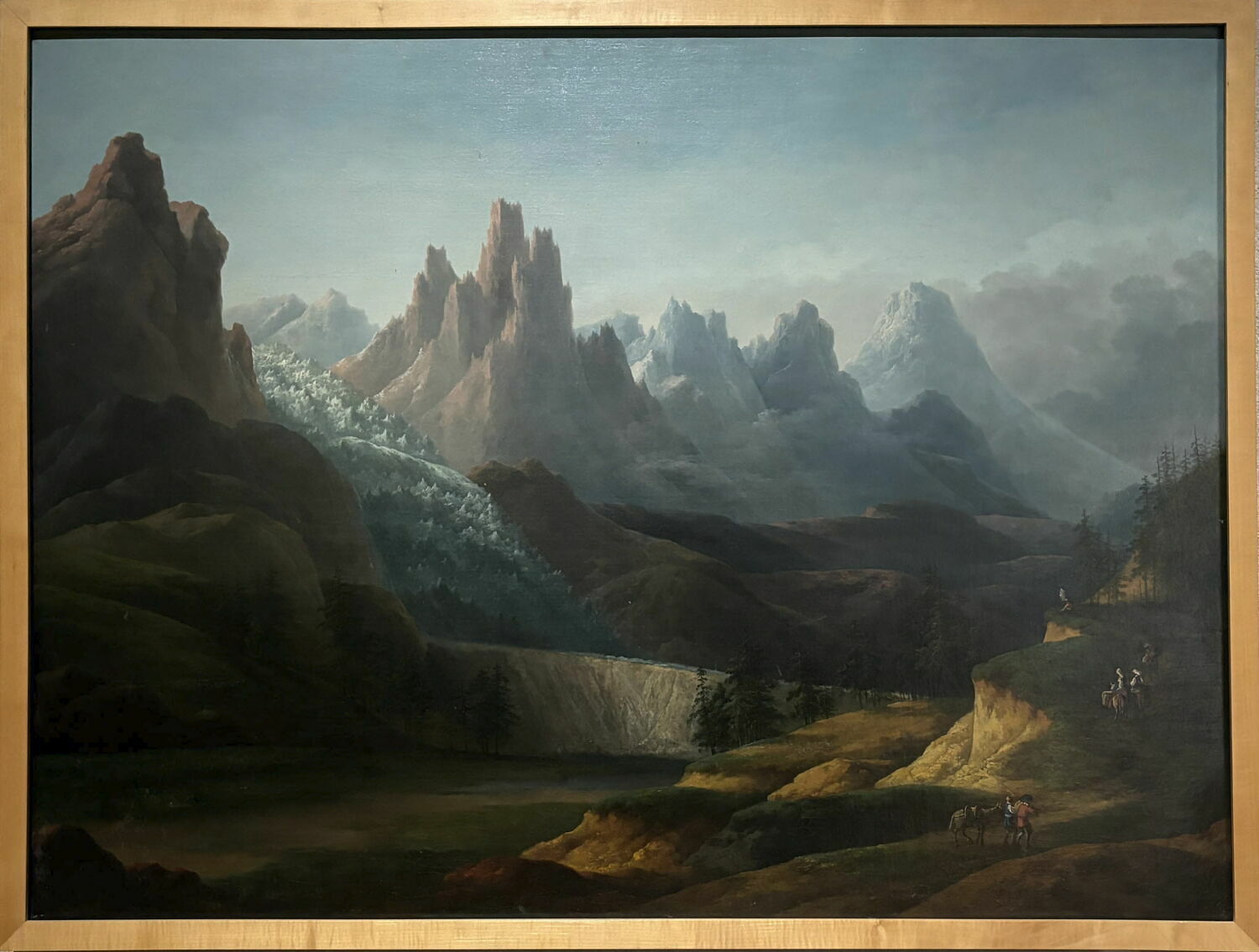 Vue des montagnes du Val Travers, Chatelet, Claude Louis, 4e quart du XVIIIe siècle (1787)