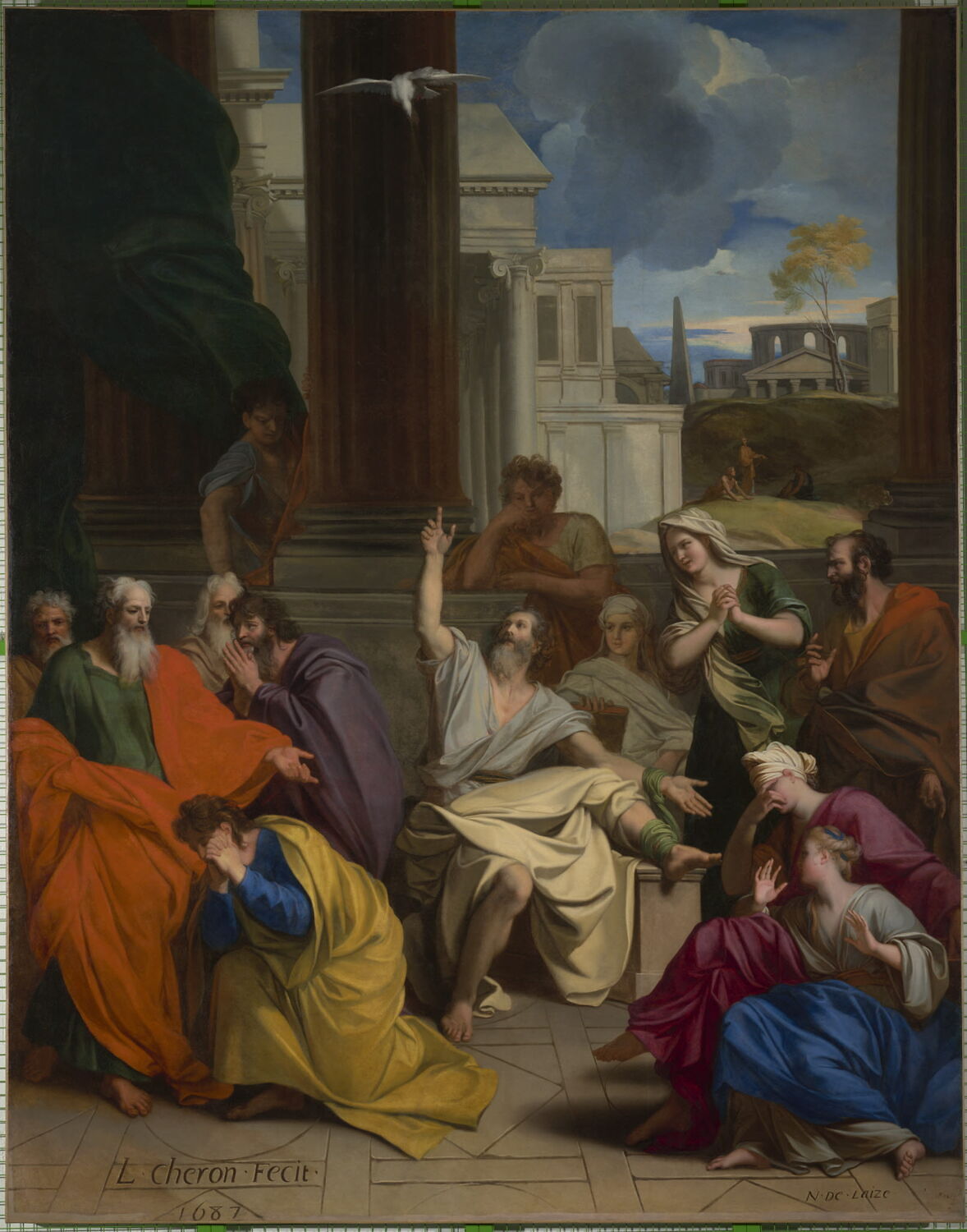 Prédication du prophète Habacuc, Chéron, Louis, XVIIe siècle (1687)