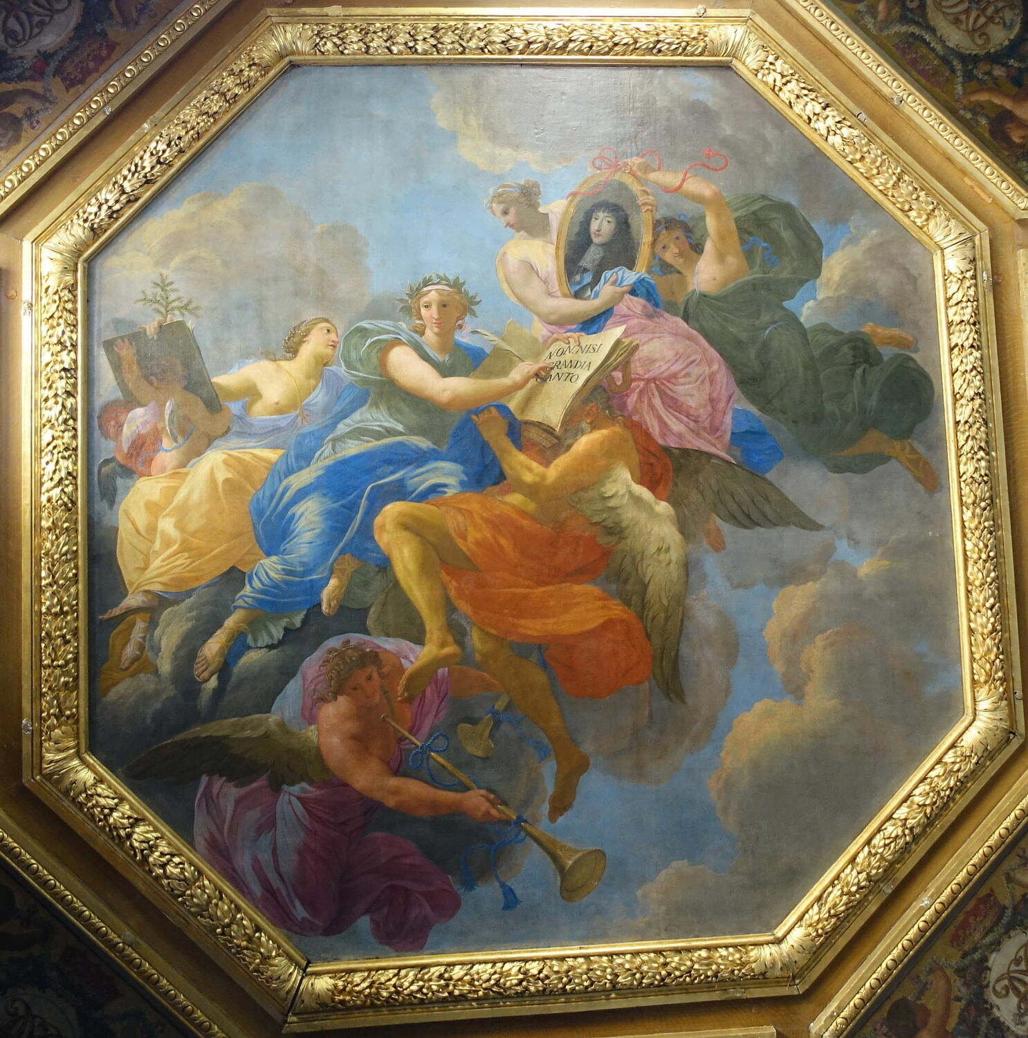 Plafond : Allégorie à la gloire de Philippe d'Orléans, frère de Louis XIV., Dorigny, Michel, XVIIe siècle (1600 - 1700)