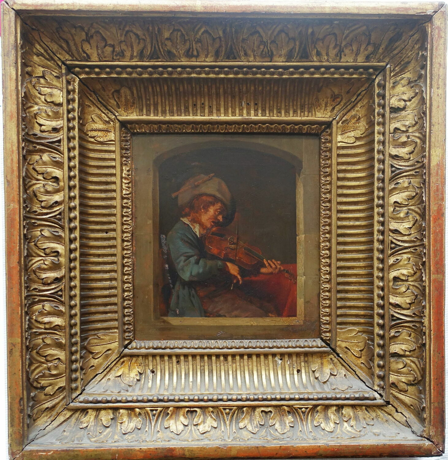 Joueur de violon à une fenêtre, Drölling, Martin, XIXe siècle (1800 - 1900)