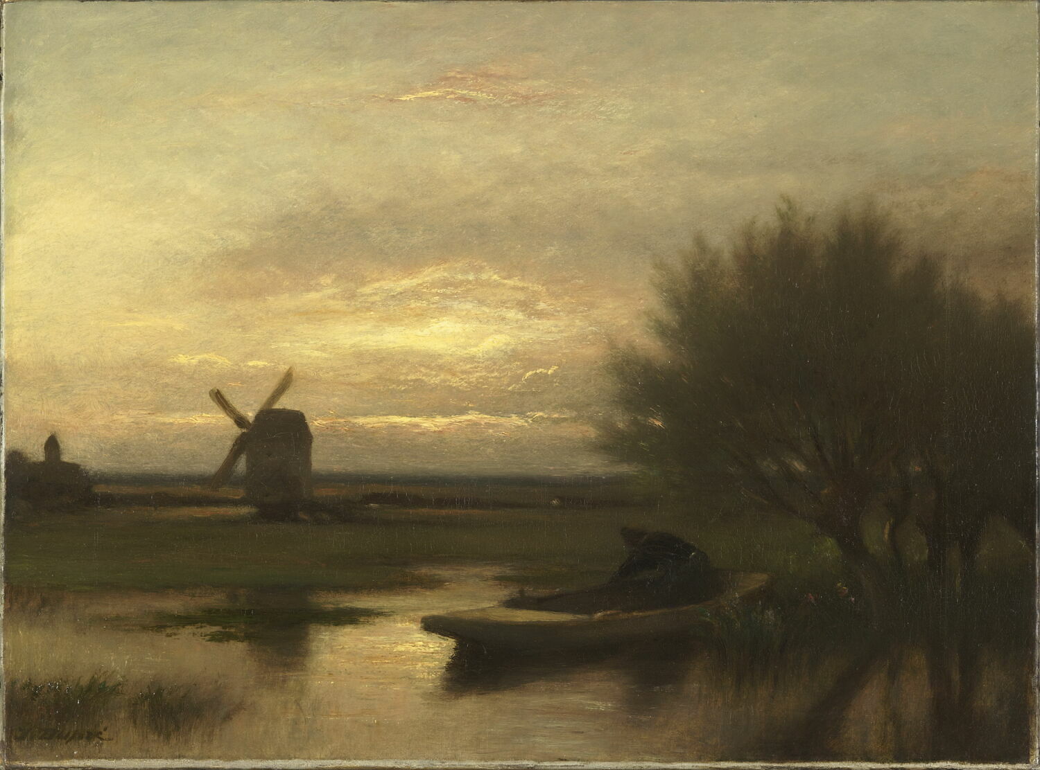 Coucher de soleil, Dupré, Jules, XIXe siècle (1800 - 1900)
