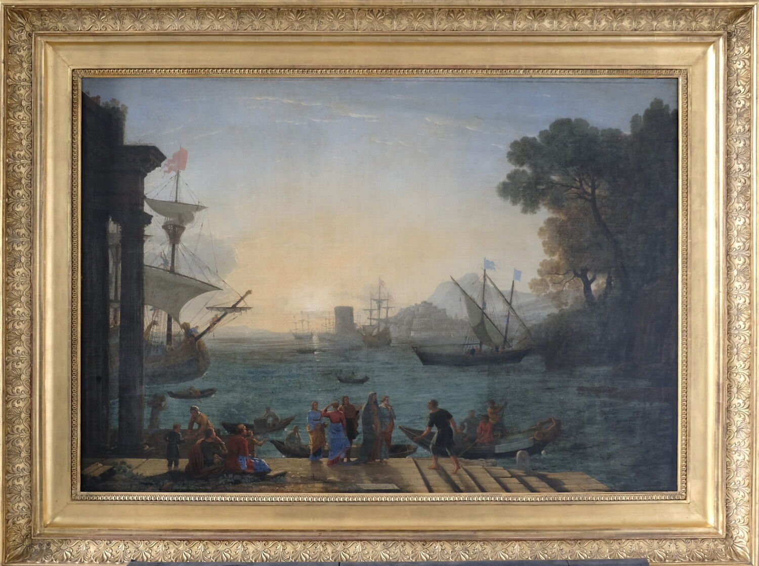 L'Embarquement de sainte Paule à Ostie, Gellée, Claude, XVIIe siècle (Vers 1648 - 1650) (1648 - 1650)