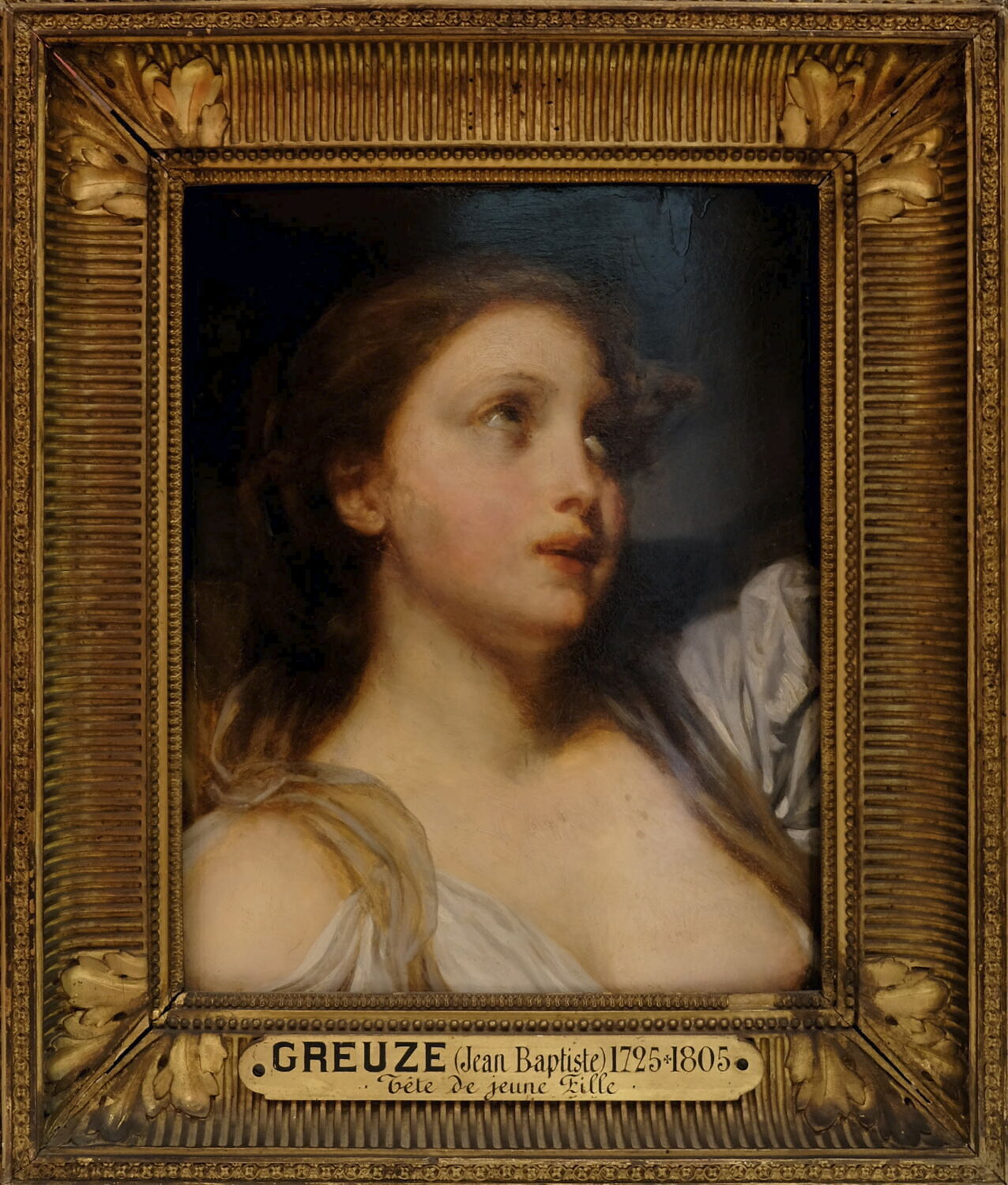 Jeune fille ; étude, Greuze, Jean-Baptiste, XVIIIe siècle (1700 - 1800)