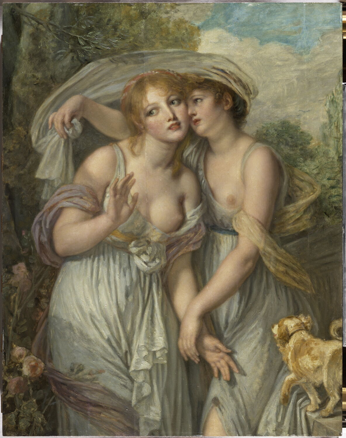 Les deux amies., Greuze, Jean-Baptiste, XVIIIe siècle (1700 - 1800)