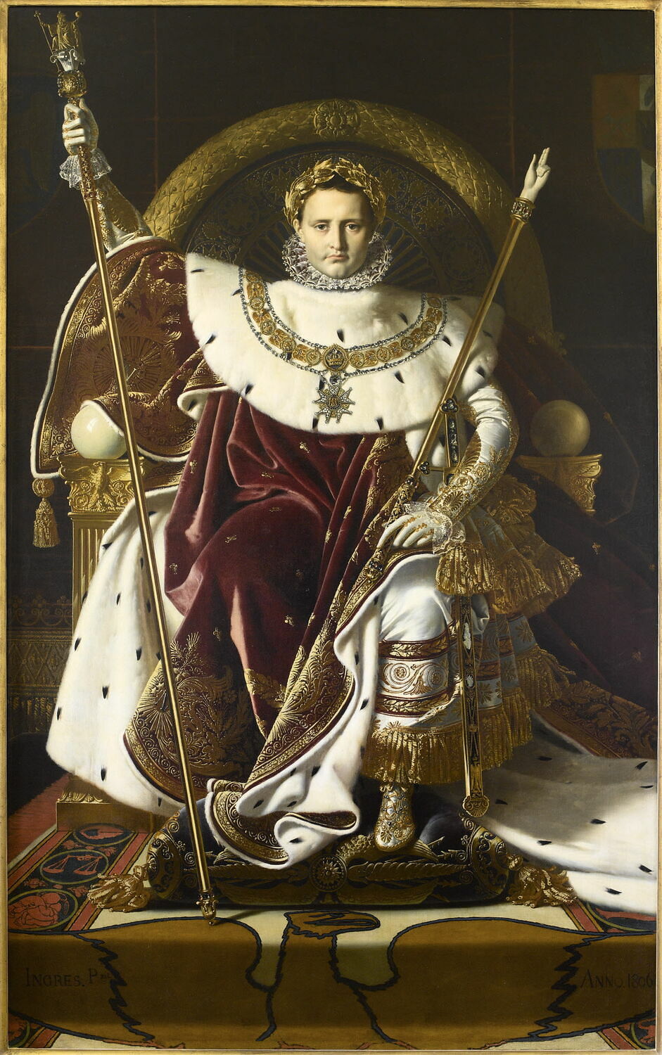 Napoléon Ier sur le trône impérial Louvre Collections