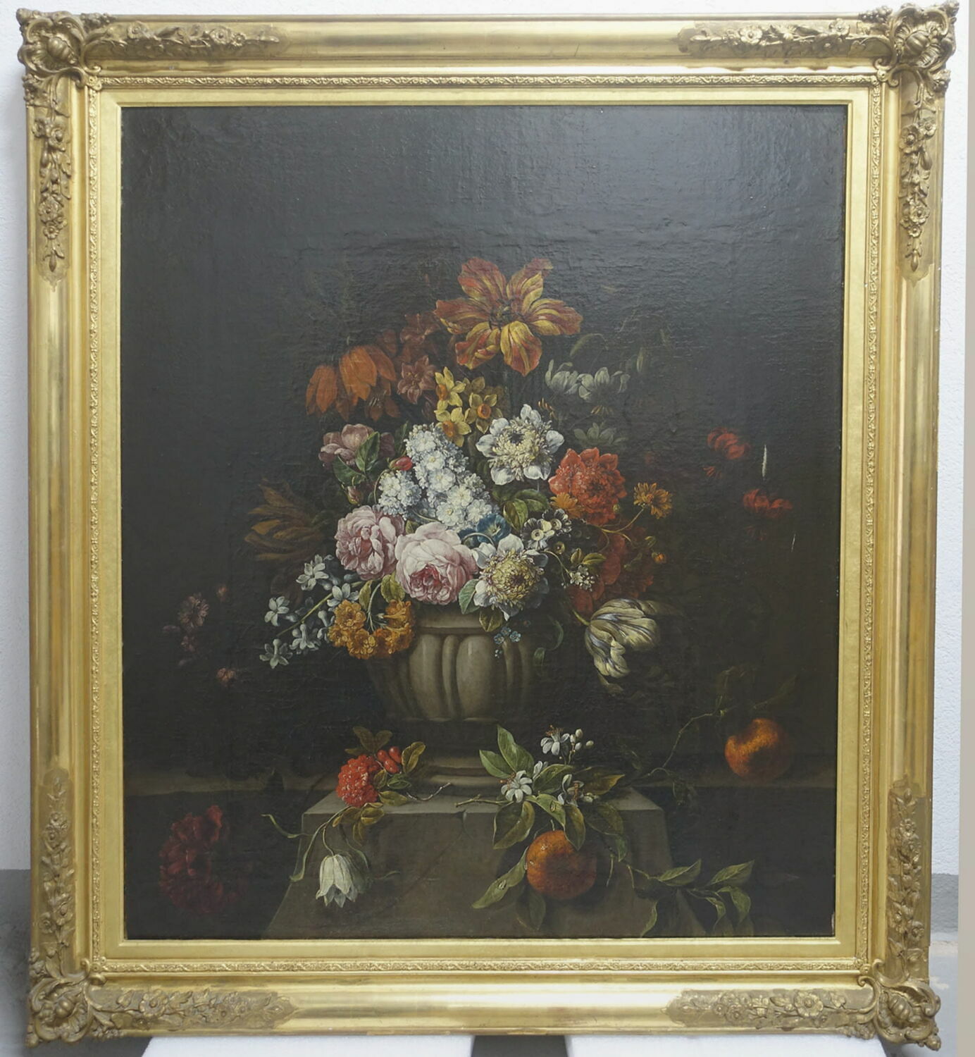 Vase de Fleurs et fruits, Verbruggen, Gaspard Pieter II, XVIIe siècle (1600 - 1700)
