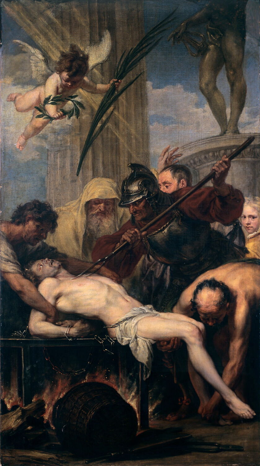 Martyre de saint Laurent, Boeckhorst, Johann, XVIIe siècle (1600 - 1700)