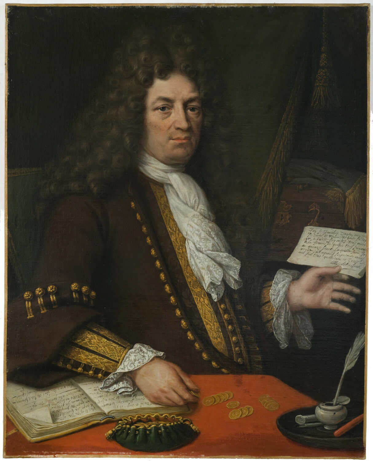 Portrait d'un financier, Anonyme, Fin du XVIIe siècle (1693)