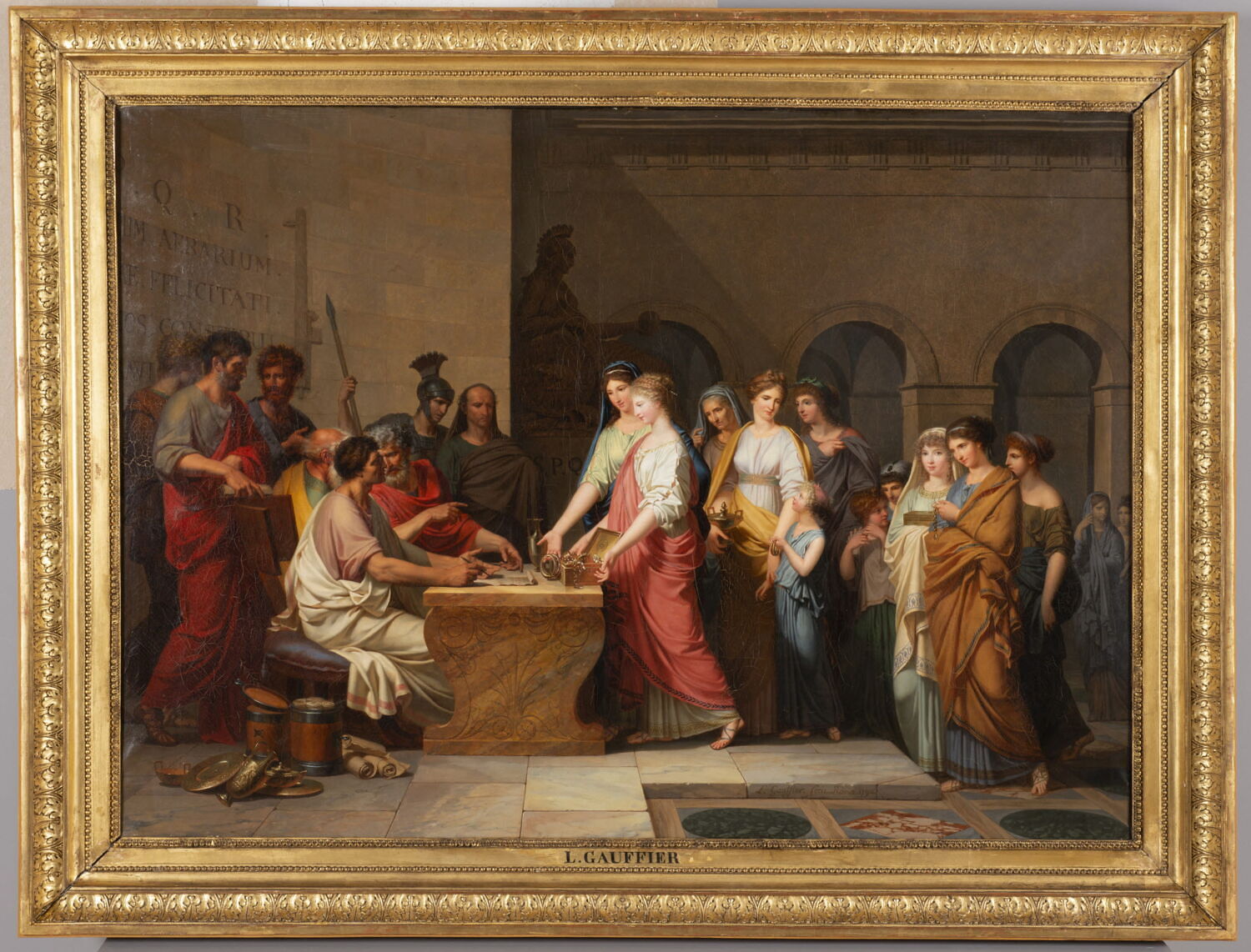Générosité des dames romaines, Gauffier, Louis, 4e quart du XVIIIe siècle (1790)