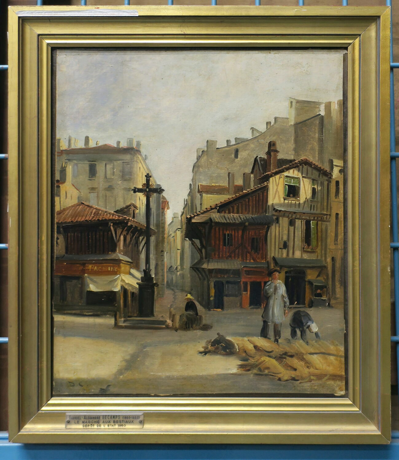 Le Marché aux bestiaux de Bordeaux, Decamps, Alexandre-Gabriel, XIXe siècle (Vers 1825) (1825)