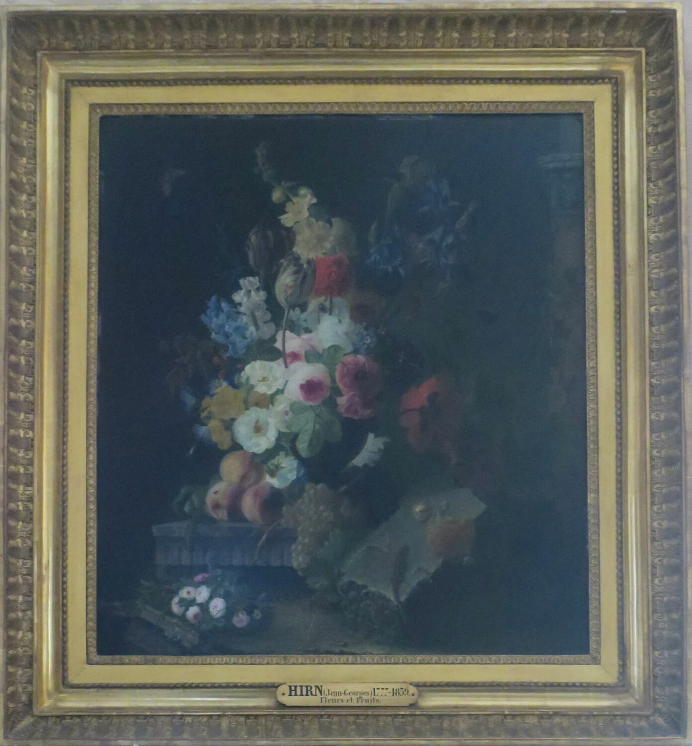 Fleurs et fruits, Hirn, Jean Georges, XIXe siècle (1800 - 1900)