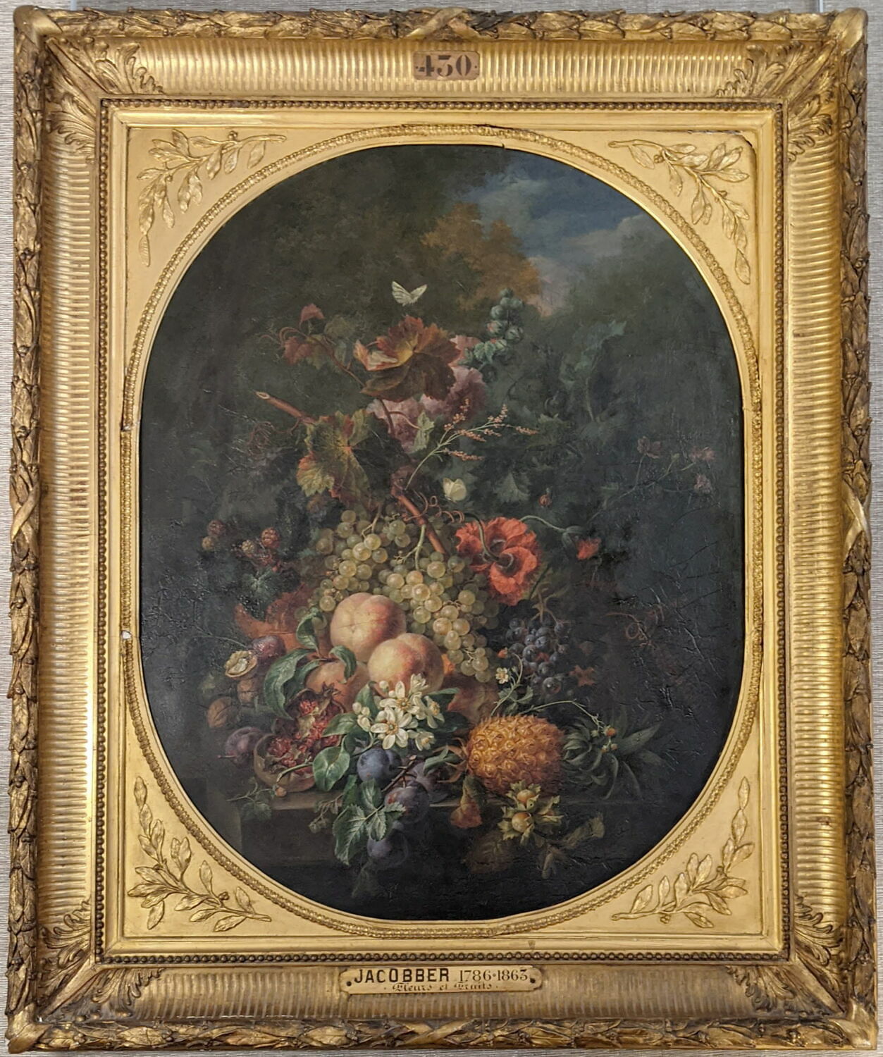 Fleurs et fruits, Jacobber, Moïse, XIXe siècle (1857)