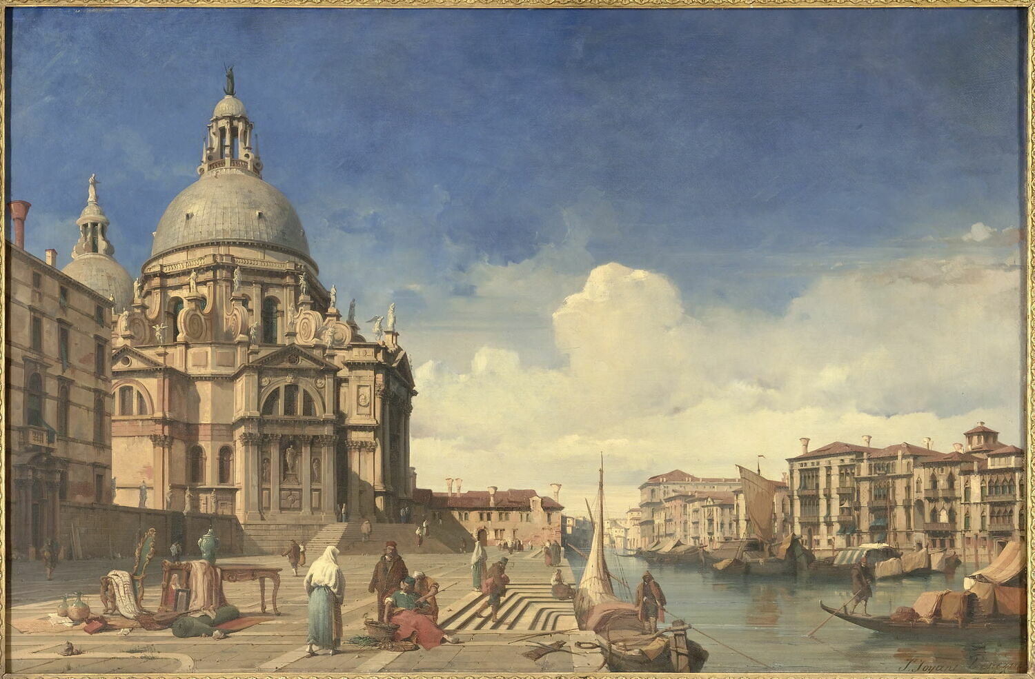 Vue de l'église Sainte-Marie à Venise, Joyant, Jules, XIXe siècle (Salon de 1835) (1835)