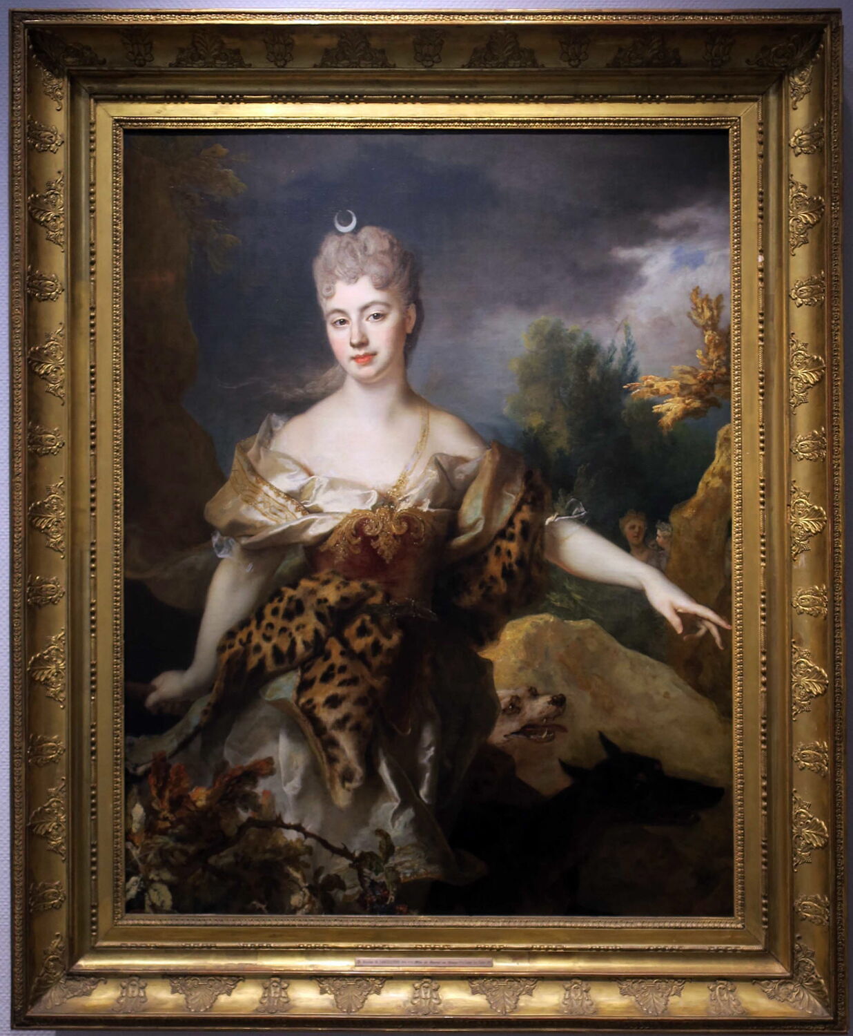 Portrait de femme en Diane, dit à tort Mlle de Barral, Largillière, Nicolas de, 1e quart du XVIIIe siècle (vers 1714)