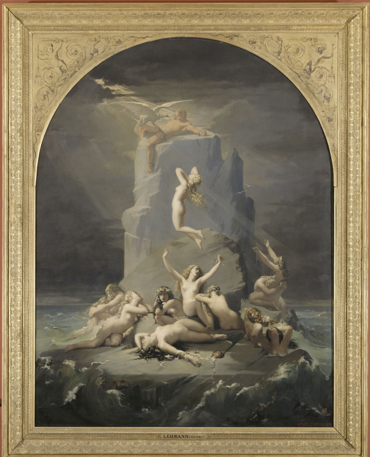 Désolation des Océanides au pied du roc où Prométhée est enchaîné, Lehmann, Henri, XIXe siècle (1850)
