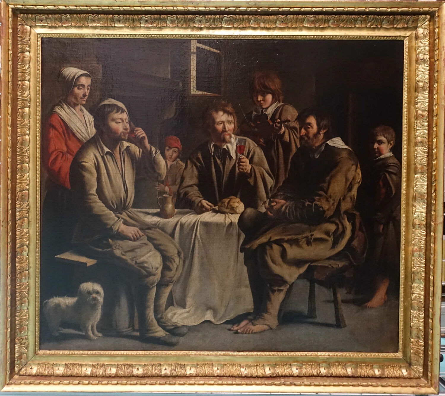 Repas de paysans, France, XVIIe siècle (1642)