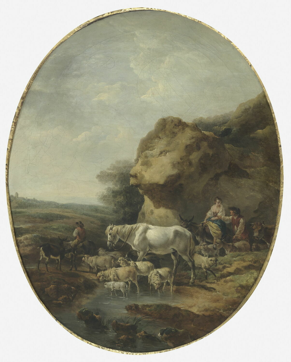 Le Passage du gué, Loutherbourg, Jacques Philippe II, XVIIIe siècle (1700 - 1800)