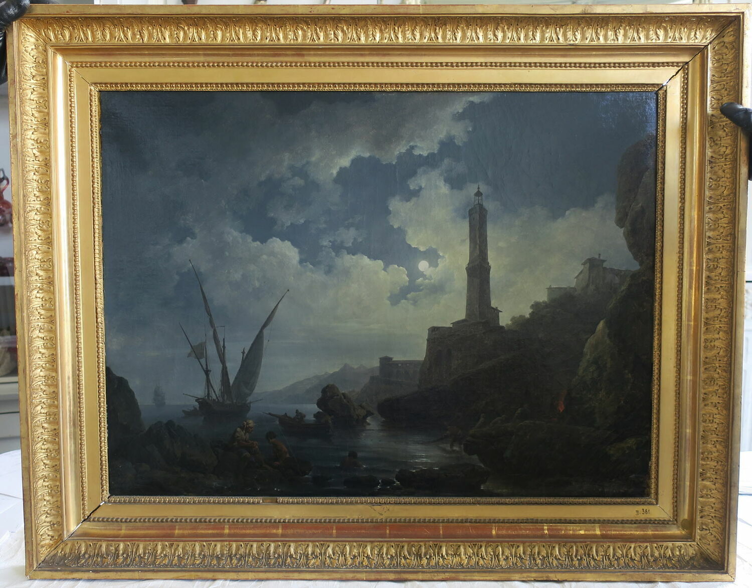 Pêcheurs au clair de lune, Loutherbourg, Jacques Philippe II, 3e quart du XVIIIe siècle (1770)
