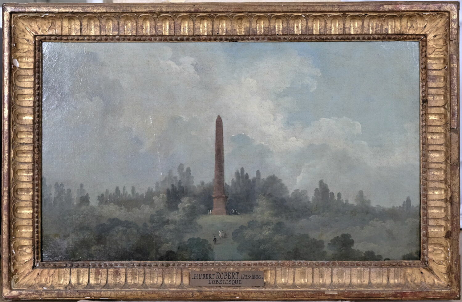 Paysage à l'Obélisque, Robert, Hubert, XVIIIe siècle (1700 - 1800)