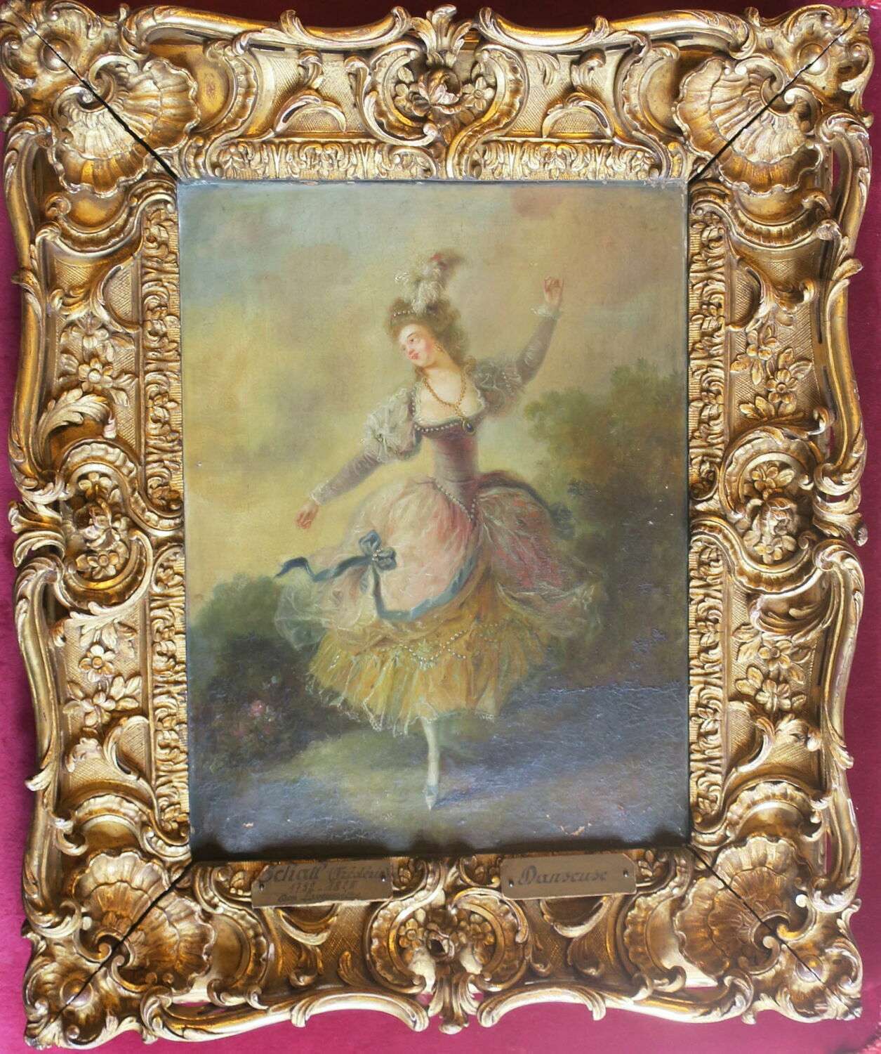 Danseuse vue de face, Schall, Jean Frederic, XVIIIe siècle (1700 - 1800)