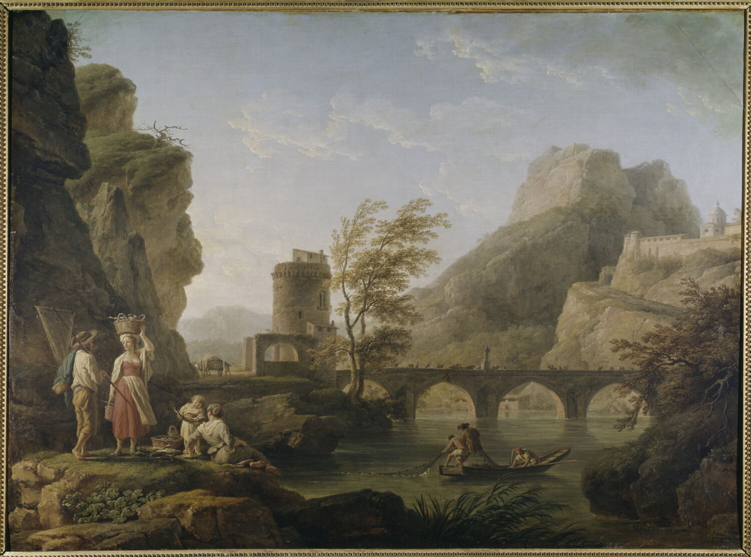 Le Matin, la pêche, Vernet, Claude-Joseph, XVIIIe siècle (1700 - 1800)