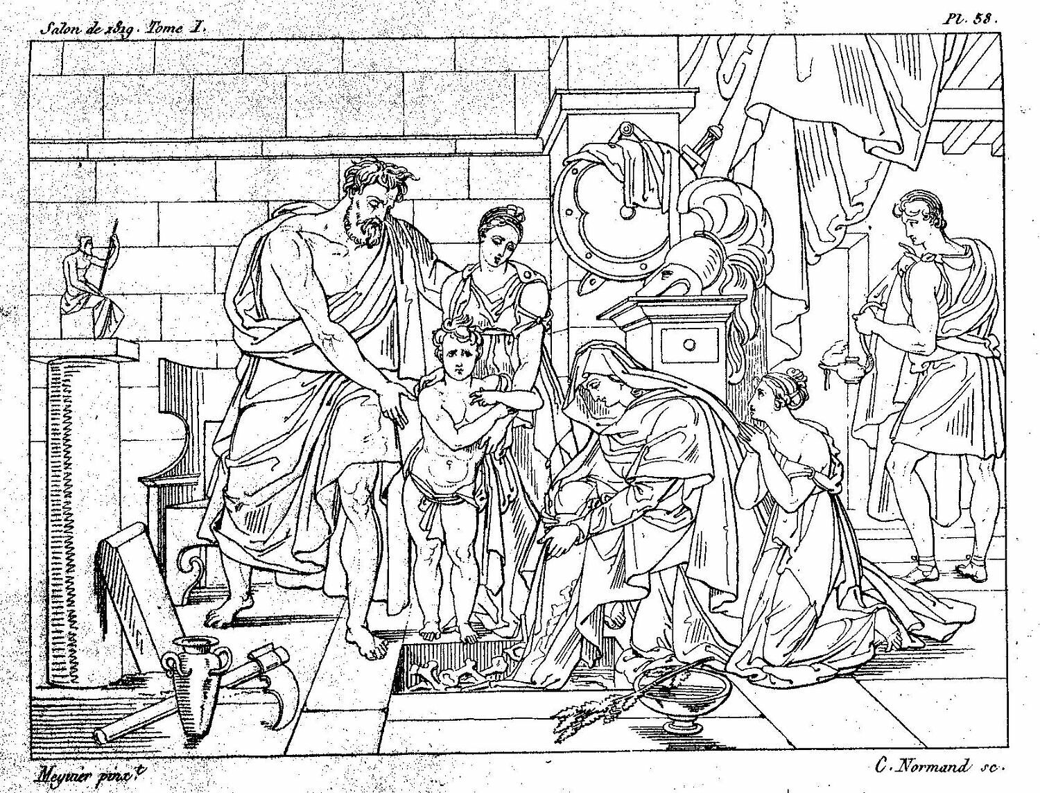 Les Cendres de Phocion, Meynier, Charles, XIXe siècle (1819)