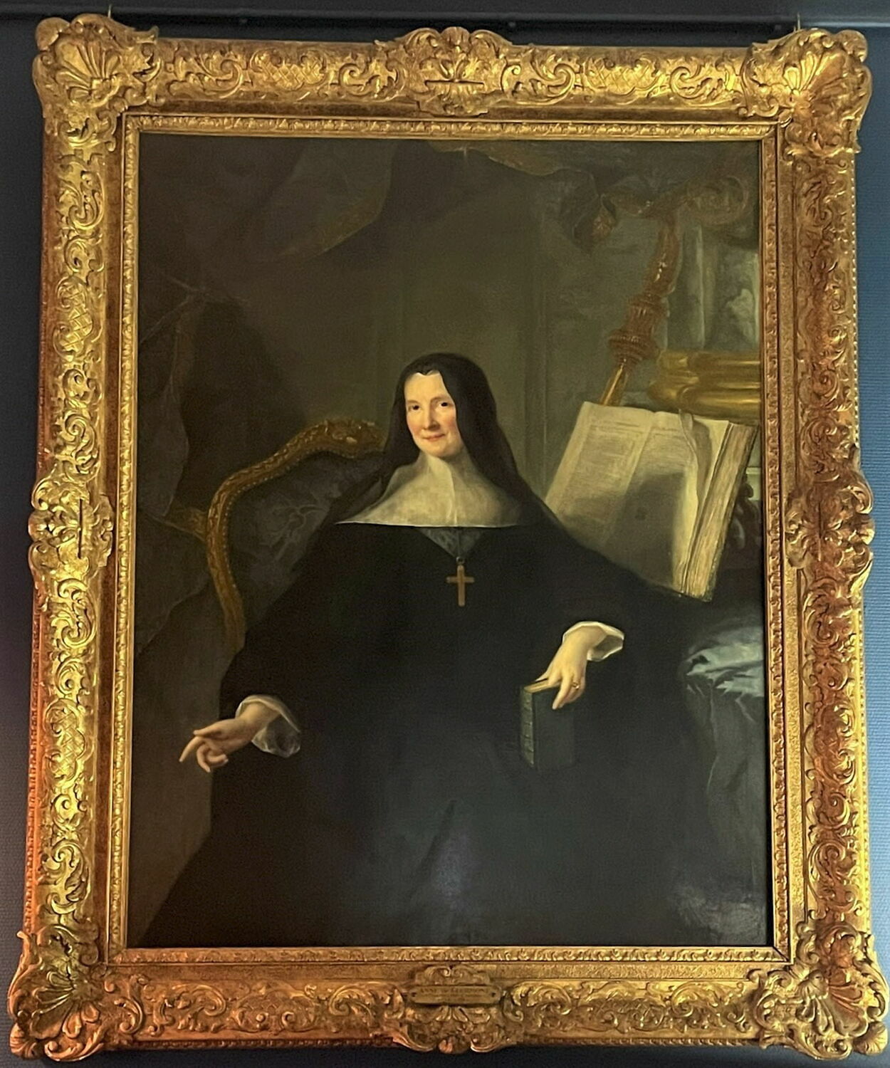 Portrait d'Anne de Clermont, abbesse de Chelles, Жан-Марк Натье, XVIII век (1700–1800)