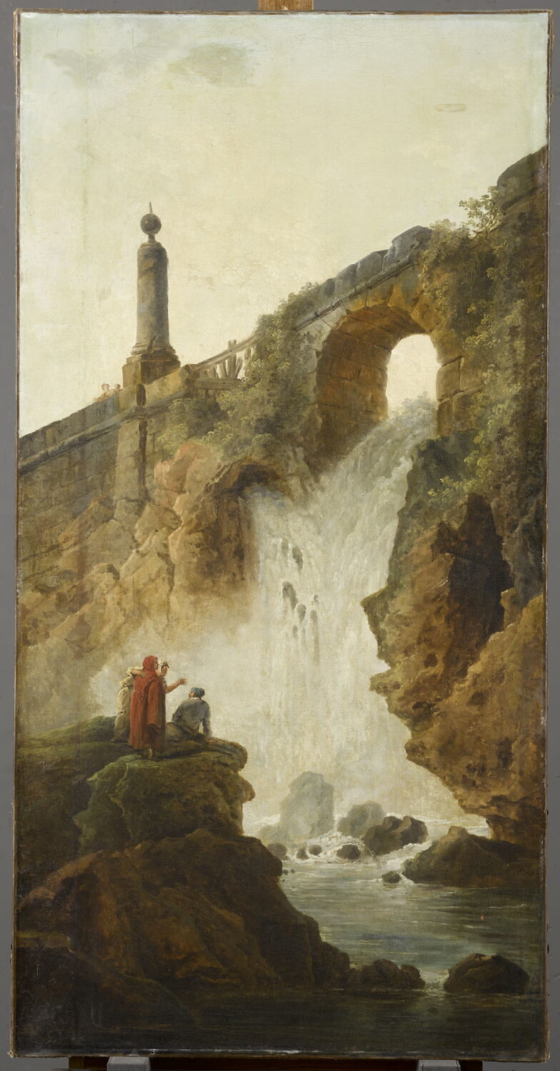 Paysage. La Cascade, Robert, Hubert, 3e quart du XVIIIe siècle (1783)
