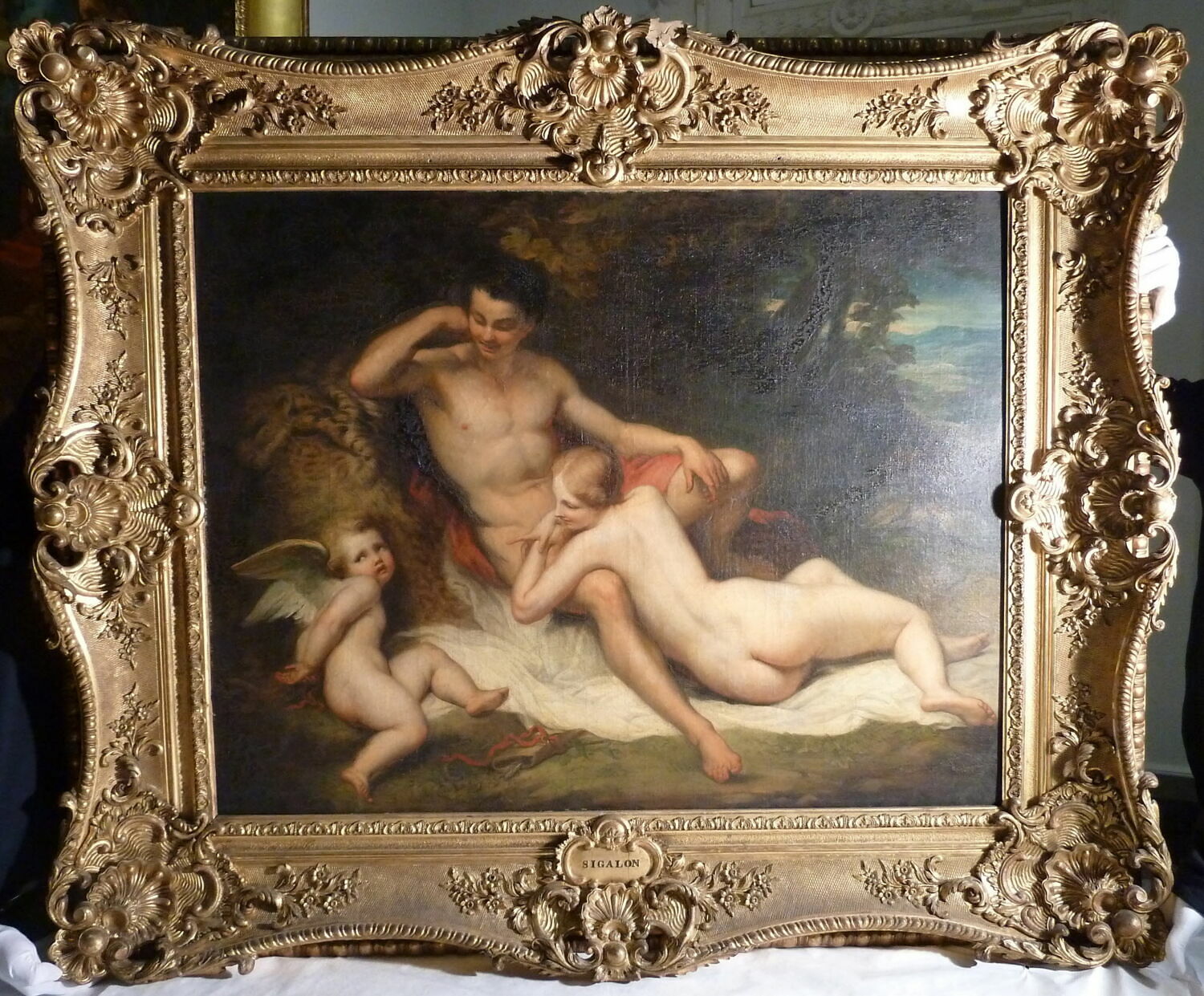 Sujet anacréontique, dit aussi L'Amour captif, Sigalon, Xavier, XIXe siècle (1833)