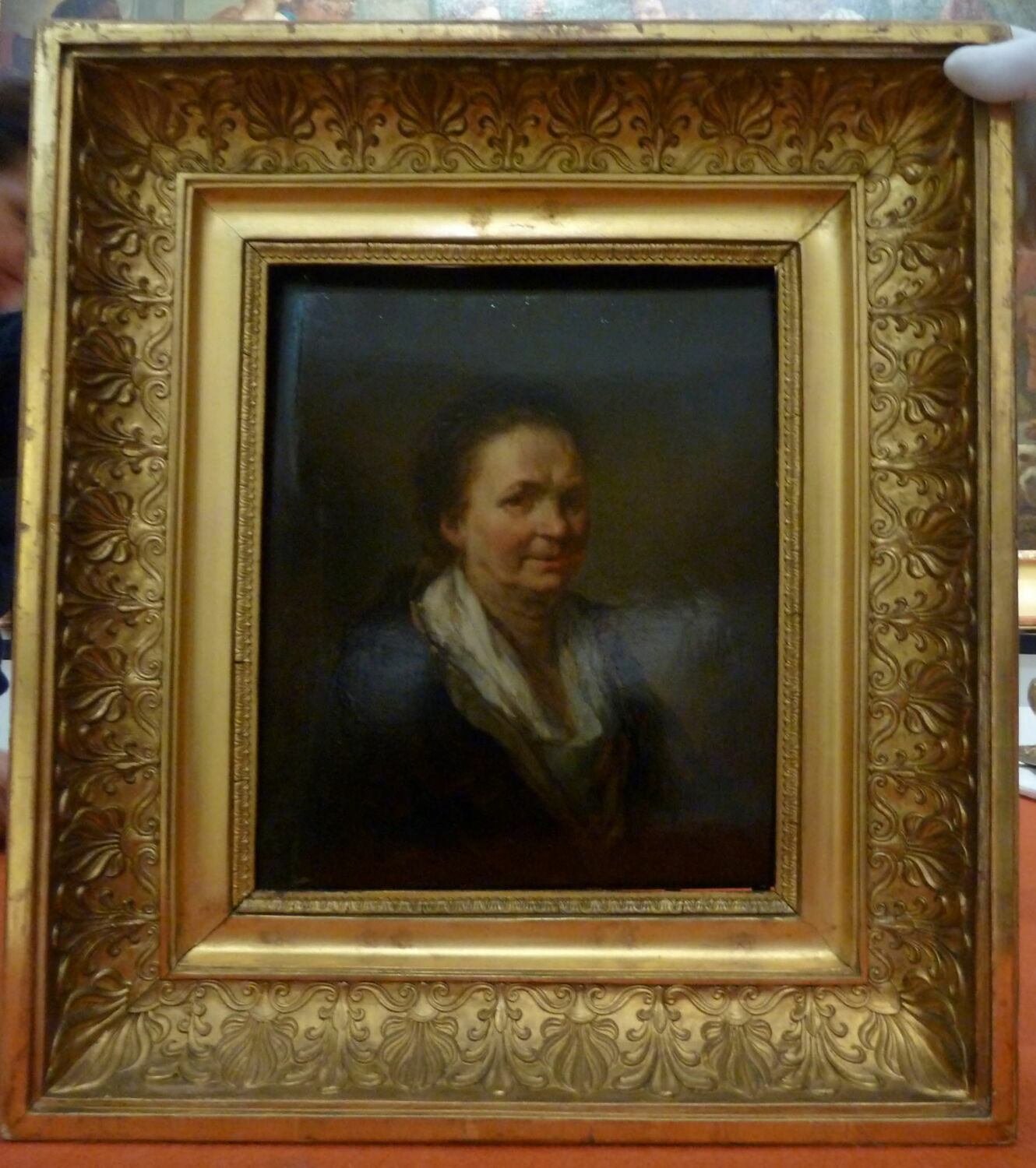 Portrait d'une vieille femme, peut-être la mère de l'artiste, Théolon, XVIIIe siècle (1777)