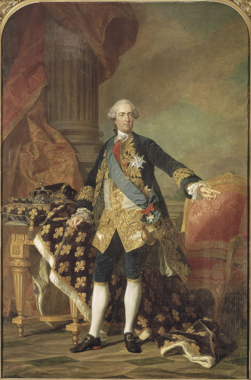 Portrait en pied de Louis XV, Van Loo, Louis-Michel, 3e quart du XVIIIe siècle (1763)