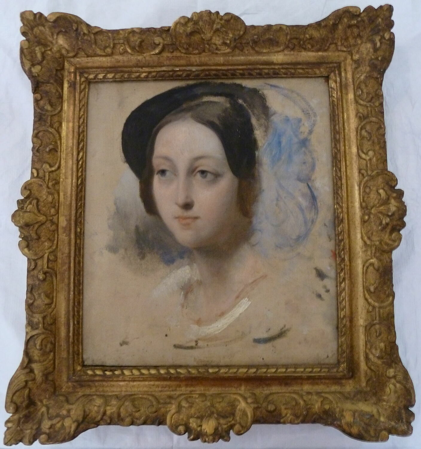 Étude de tête de femme, Vernet, Horace, 1e moitié du XIXe siècle (1800 - 1850)