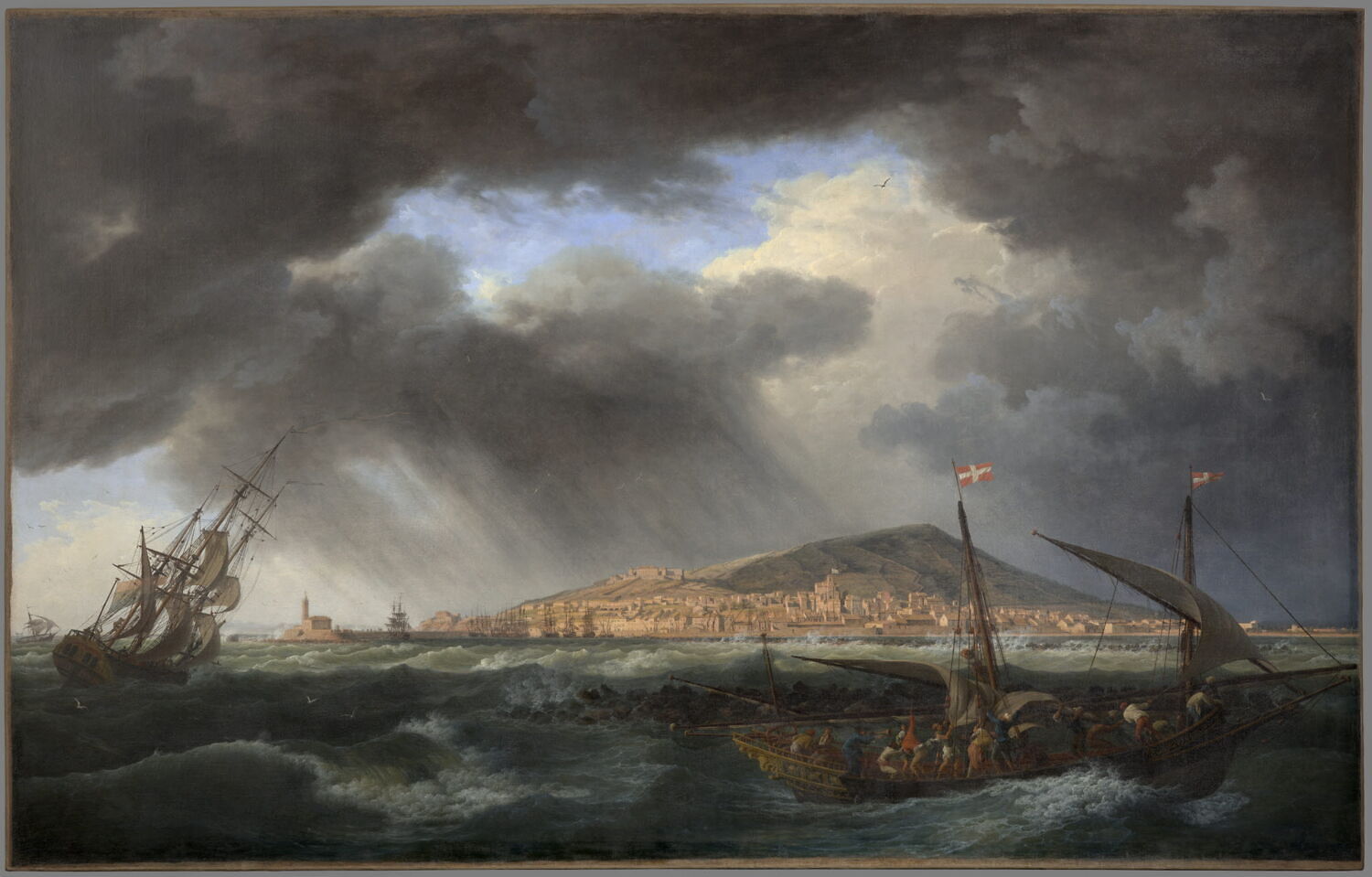 La Vue du port de Cette [Sète] en Languedoc, Vernet, Claude-Joseph, XVIIIe siècle (1700 - 1800)