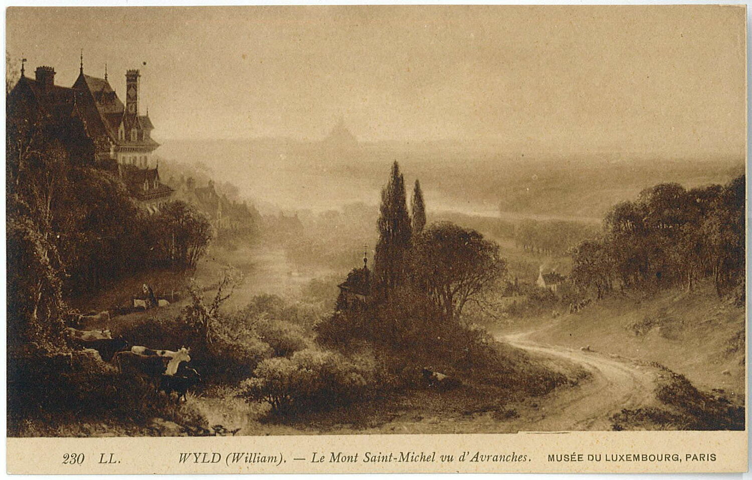 Le Mont Saint-Michel, vue prise d'Avranches, Wyld, William, 3e quart du XIXe siècle (1869)