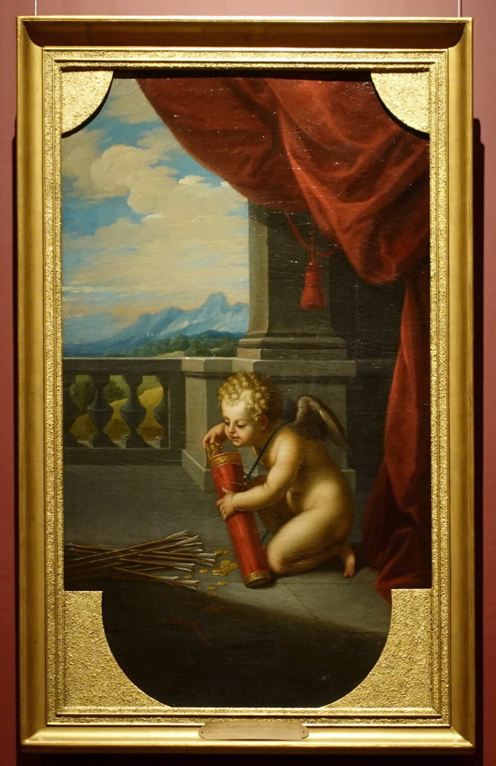 Un Amour ôte les flèches de son carquois pour le remplir de pièces d'or, Verdier, François, XVIIe siècle (1600 - 1700)