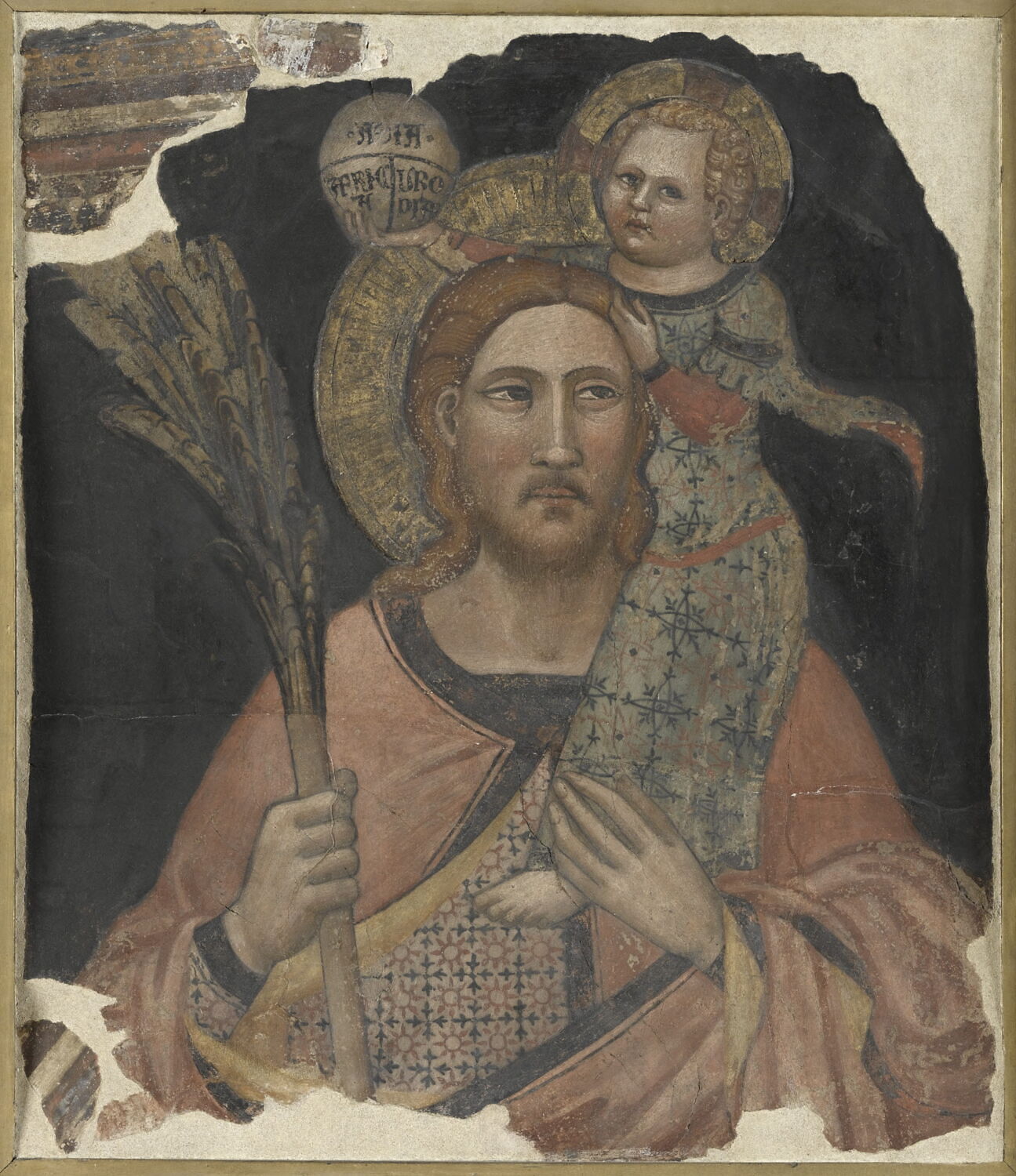 Saint Christophe et l'Enfant Jésus, Tommaso del Mazza, XIVe siècle (1300 - 1400)