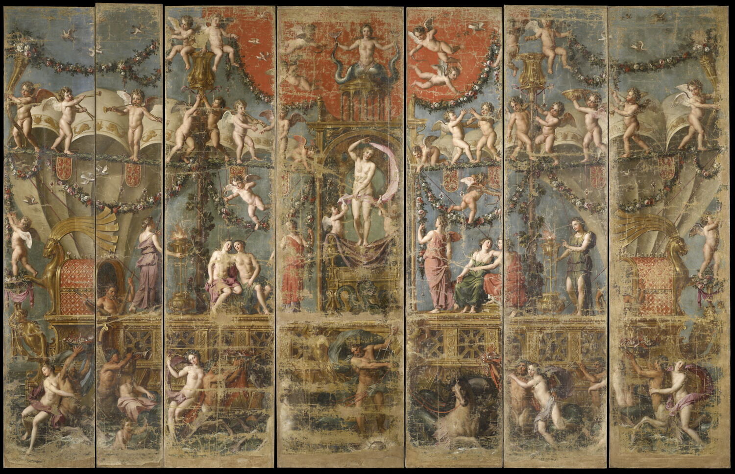 Arabesques. Un sacrifice, Coypel, Noël, XVIIe siècle (1600 - 1700 et 1693)