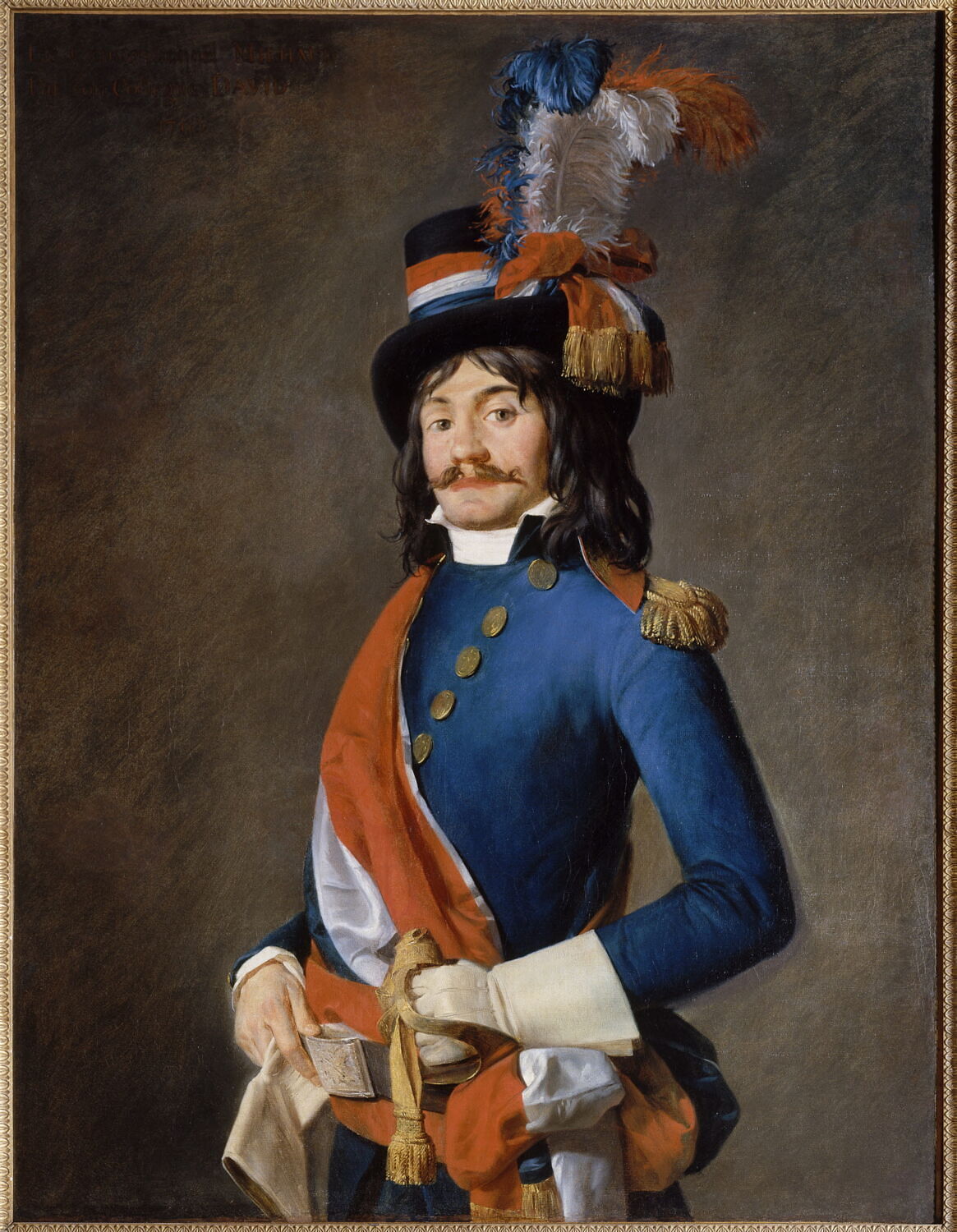 Portrait de Jean-Baptiste Milhaud (1766-1833), Жак Луи Давид, ок. 1793–1795
