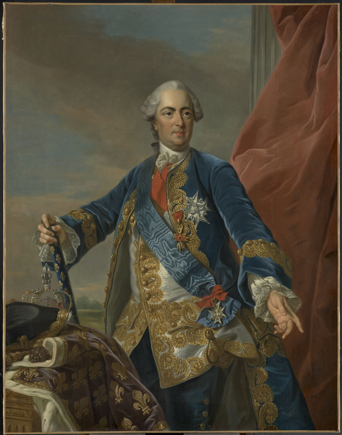 Portrait de Louis XV à mi-corps, Van Loo, Louis-Michel, XVIIIe siècle (1700 - 1800)