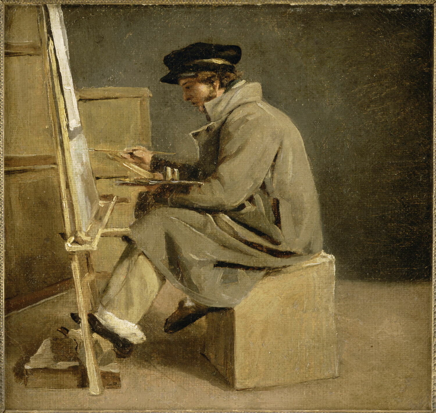 Jeune peintre à son chevalet, France, XIXe siècle (1800 - 1900)