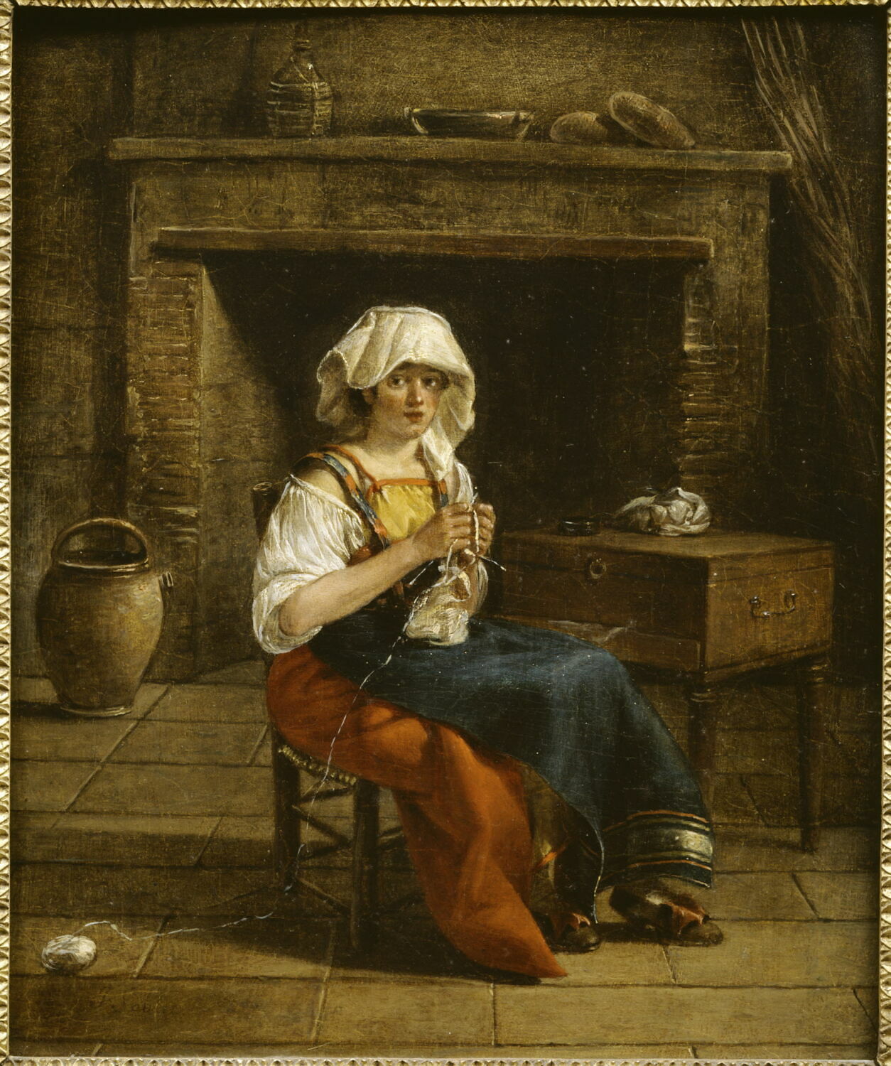 Italienne dans un intérieur, Sablet, Jacques Henri, XVIIIe siècle (1700 - 1800)