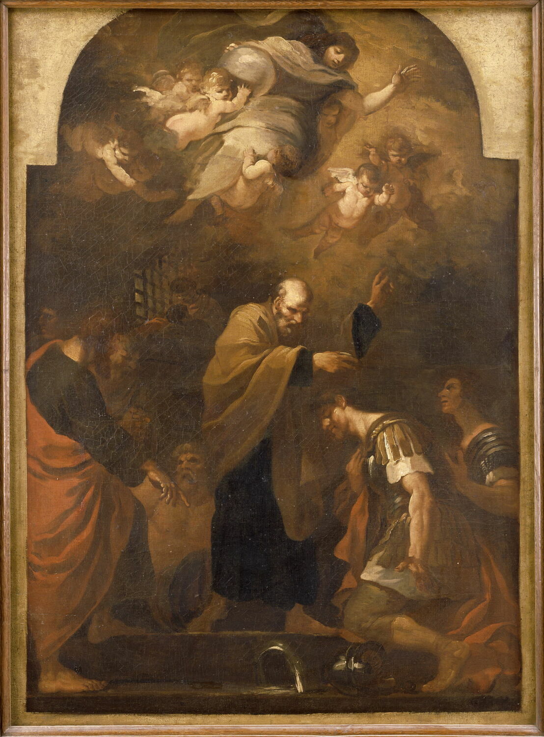 Saint Pierre baptisant saint Procès et saint Martinien en prison, Camassei, Andrea, XVIIe siècle (1600 - 1700)