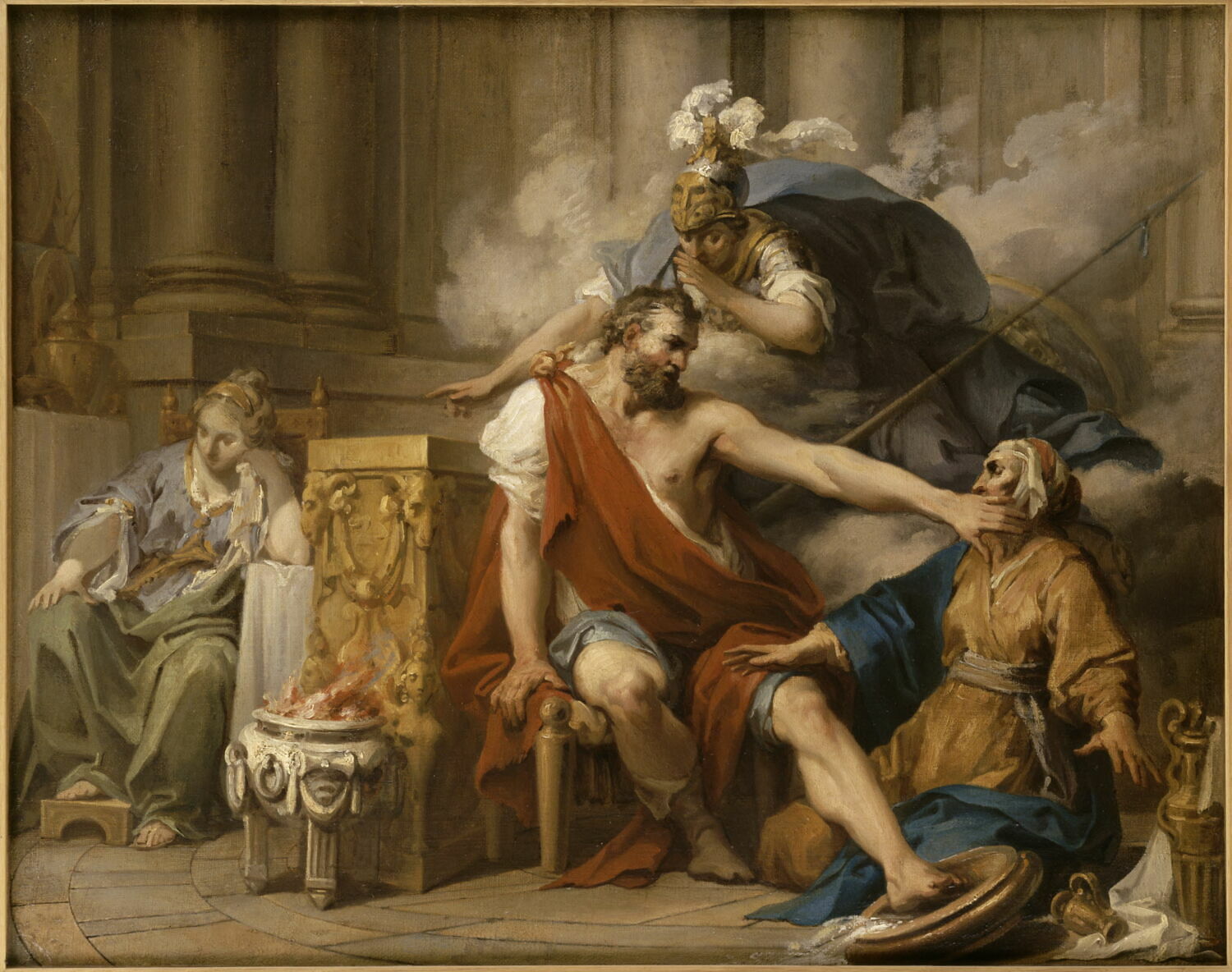 Ulysse reconnu par sa nourrice Euryclée, Belle, Clément, XVIIIe siècle (1700 - 1800)