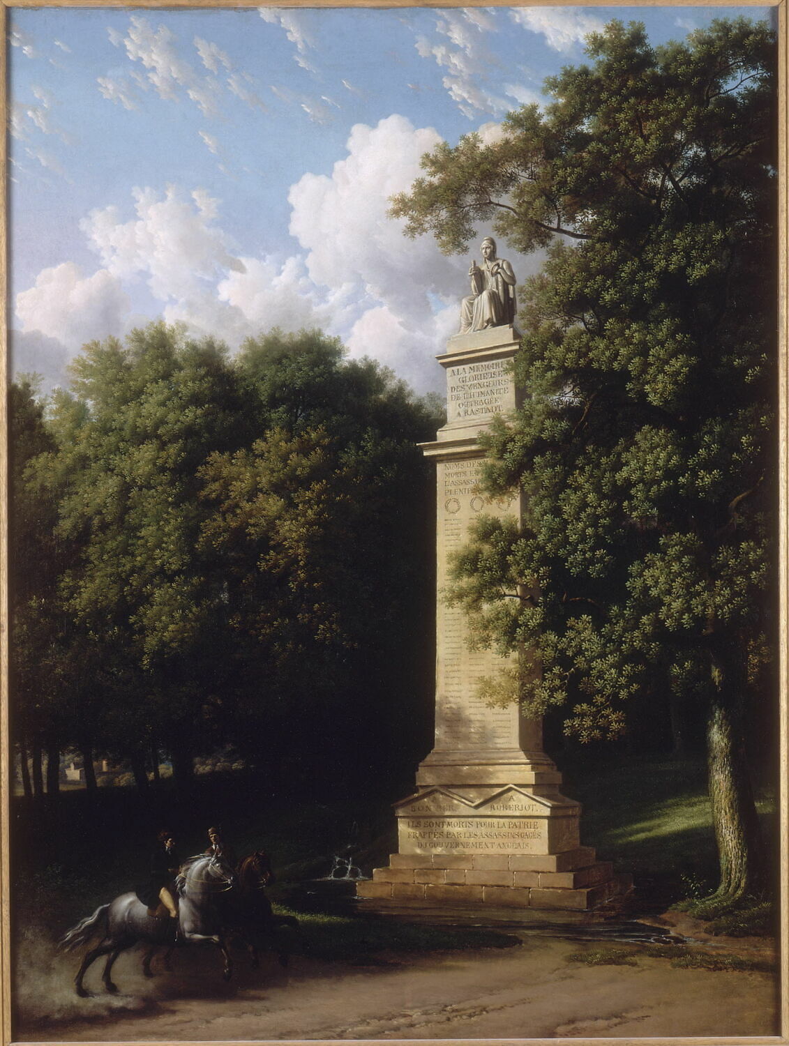 Projet de monument commémoratif de l'assassinat des ministres plénipotentiaires Bonniet et Roberjot à Rastadt, Baltard, Louis-Pierre, Fin du XVIIIe siècle - début du XIXè siècle (1799)