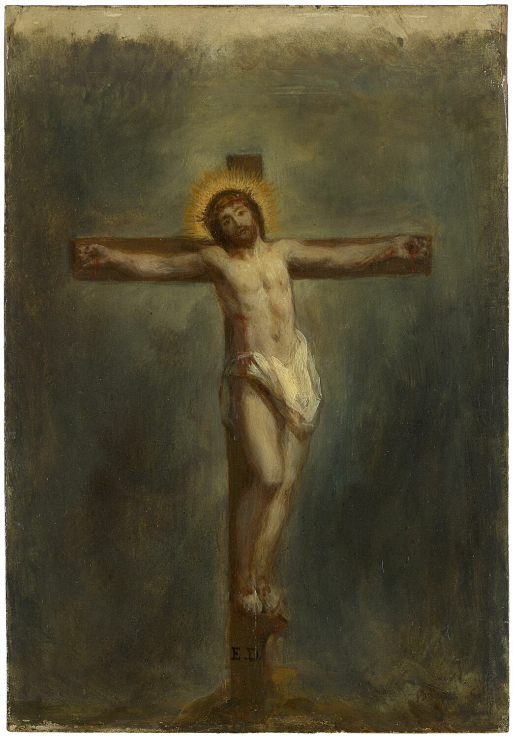 Le Christ en croix, Delacroix, Eugène, XIXe siècle (1800 - 1900)