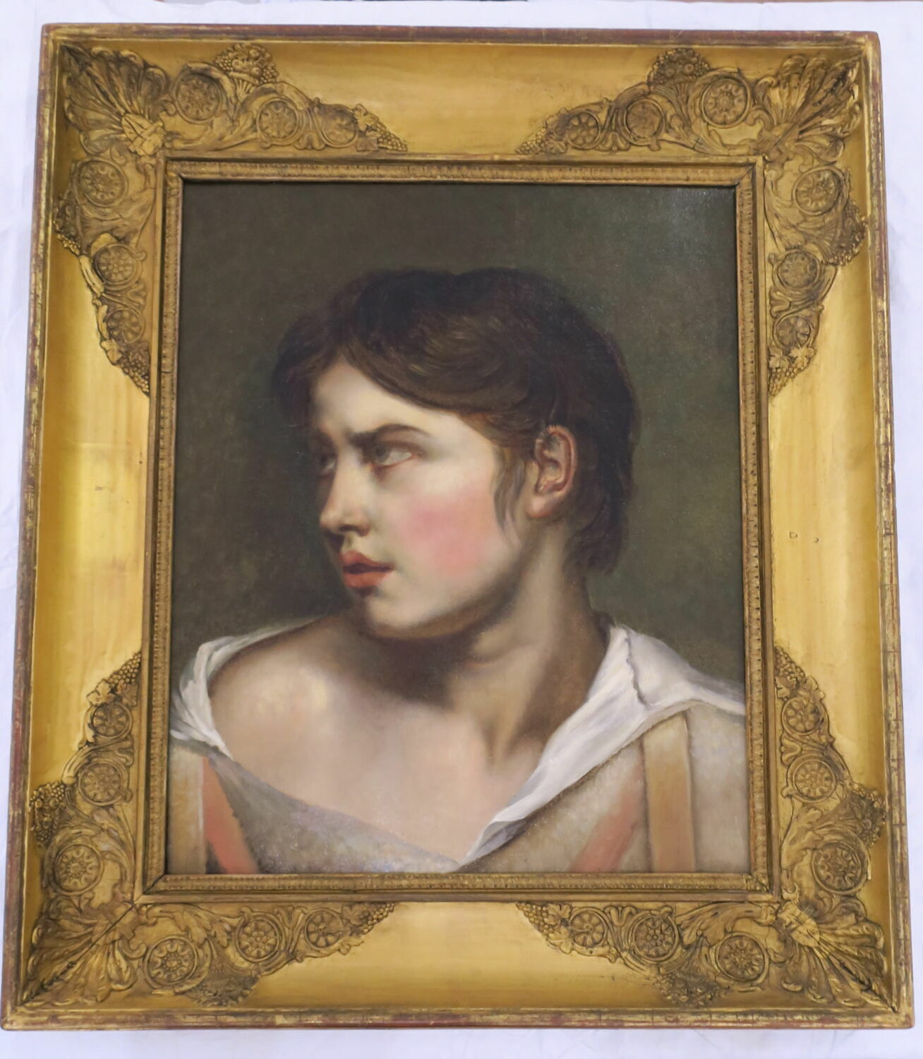 Tête d'étude de jeune homme, Couder, Auguste, XIXe siècle (Vers 1800 - 1810) (1800 - 1810)