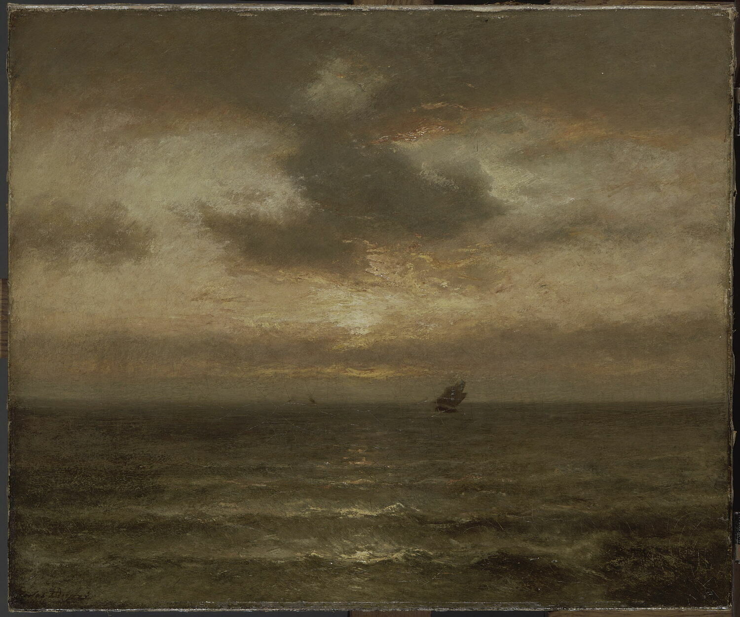 Coucher de soleil sur la mer, Dupré, Jules, 3e quart du XIXe siècle (vers 1871)