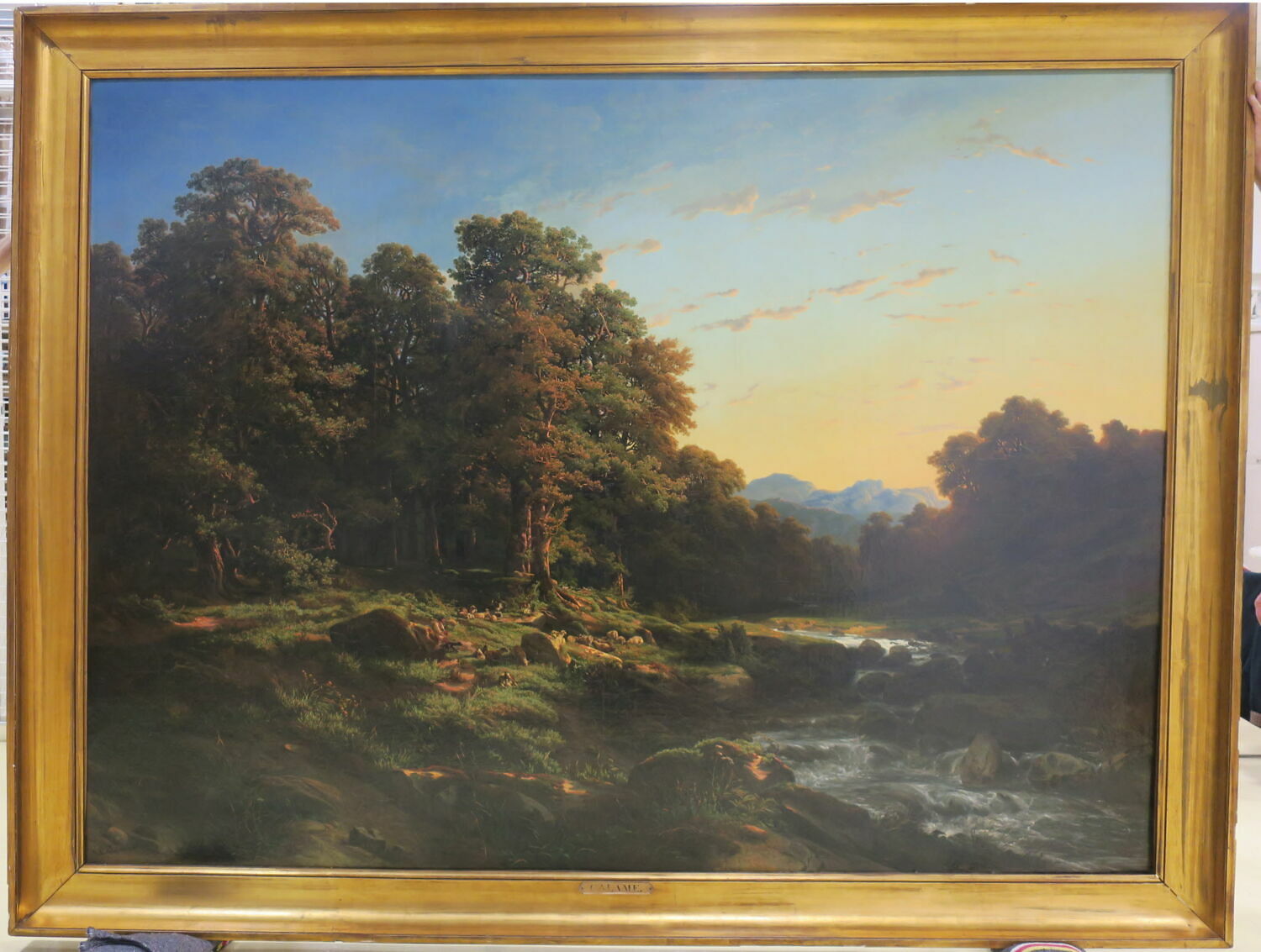 Vue prise dans la vallée d'Ansasca (Piémont). Effet de soir., Calame, Alexandre, XIXe siècle (1800 - 1900)