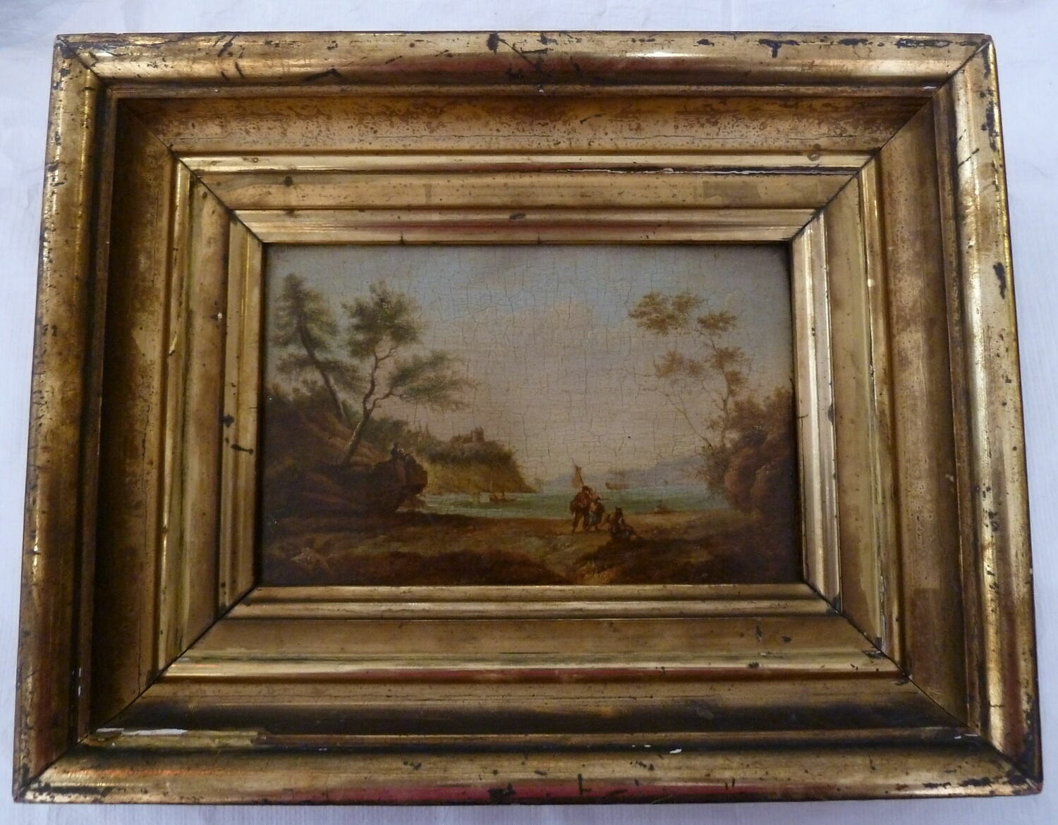 Paysage avec une barque, Desfriches, Aignan Thomas, XVIIIe siècle (1700 - 1800)