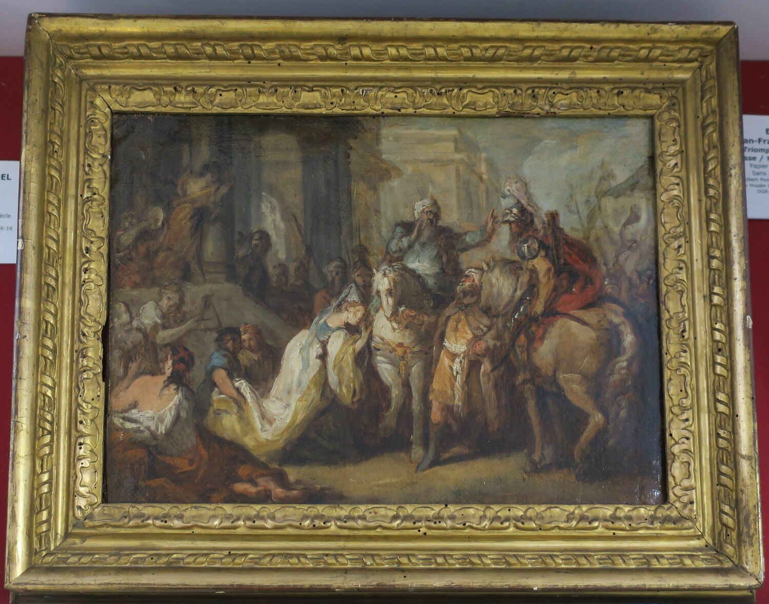 Le Triomphe de Mardochée, esquisse, Troy, Jean-François de, XVIIIe siècle (1700 - 1800)